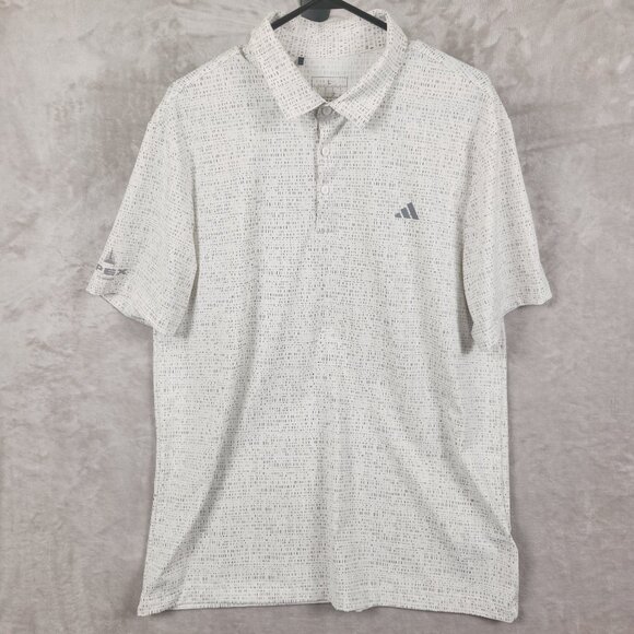 ADIDAS Ultimate 365 Power Grid Print Polo Shirt Men's Size L - Picture 1 of 13